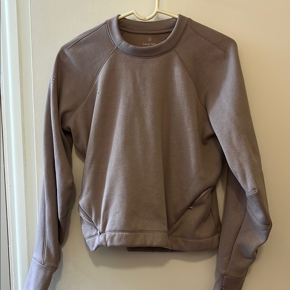 Sweaty Betty Lavender Crewneck Sweatshirt Small